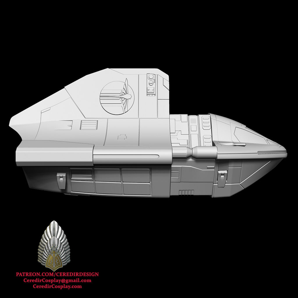 Star Wars Phantom 2 Ship  with Maglev option 3D DIGITAL DL