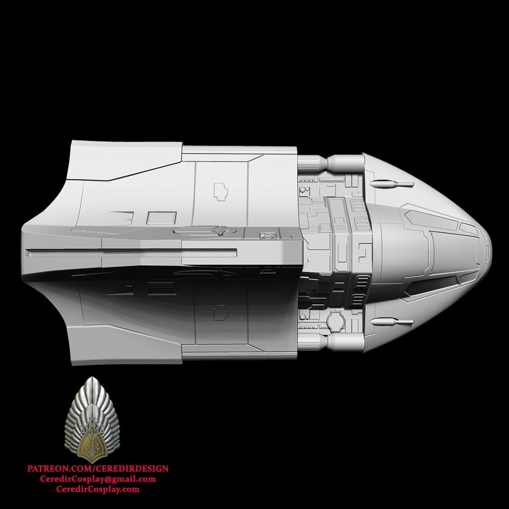 Star Wars Phantom 2 Ship  with Maglev option 3D DIGITAL DL