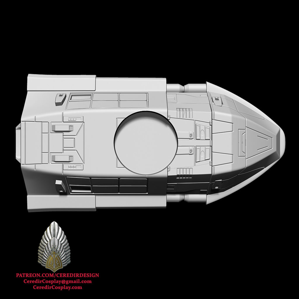 Star Wars Phantom 2 Ship  with Maglev option 3D DIGITAL DL