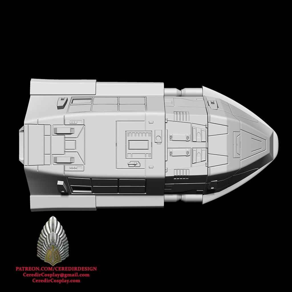 Star Wars Phantom 2 Ship  with Maglev option 3D DIGITAL DL