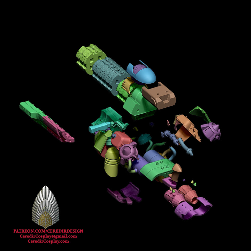 Marvel Rivals Rocket Raccoon Blaster 3D DIGITAL DOWNLOAD