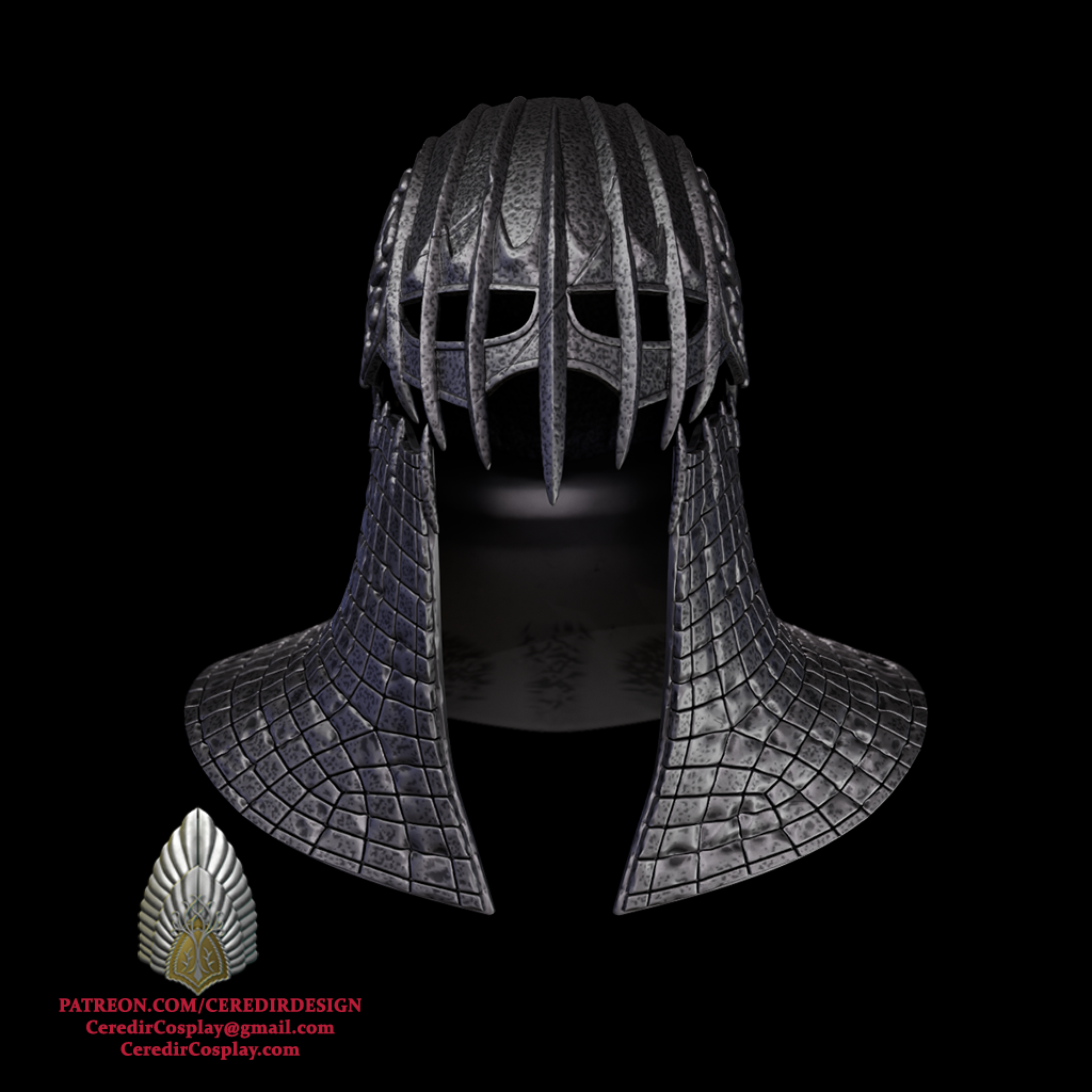 Ring wraith Nazgul Rhun Helmet lord of the rings 3D DIGITAL