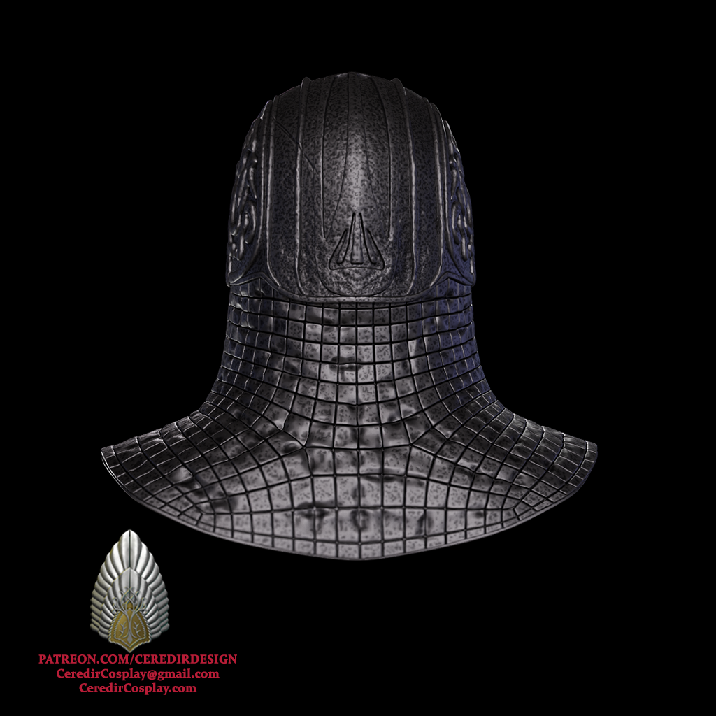 Ring wraith Nazgul Rhun Helmet lord of the rings 3D DIGITAL