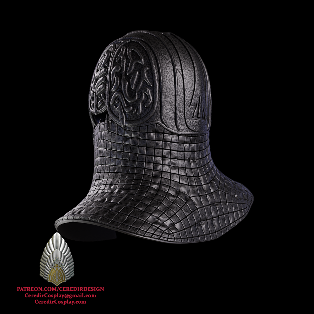Ring wraith Nazgul Rhun Helmet lord of the rings 3D DIGITAL