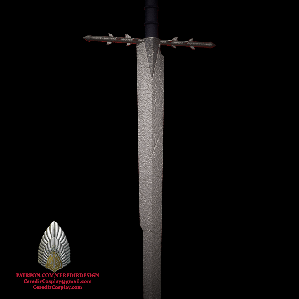 Ringwraith sword nazgul lord of the rings 3D DIGITAL DOWNLOAD