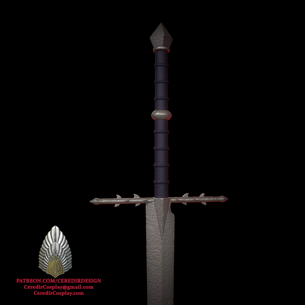 Ringwraith sword nazgul lord of the rings 3D DIGITAL DOWNLOAD
