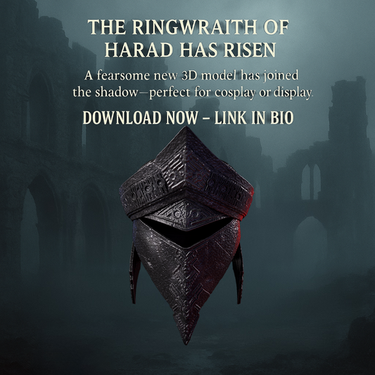 Ringwraith of Harad helmet lord of the rings 3D DIGITAL DOWNLOAD