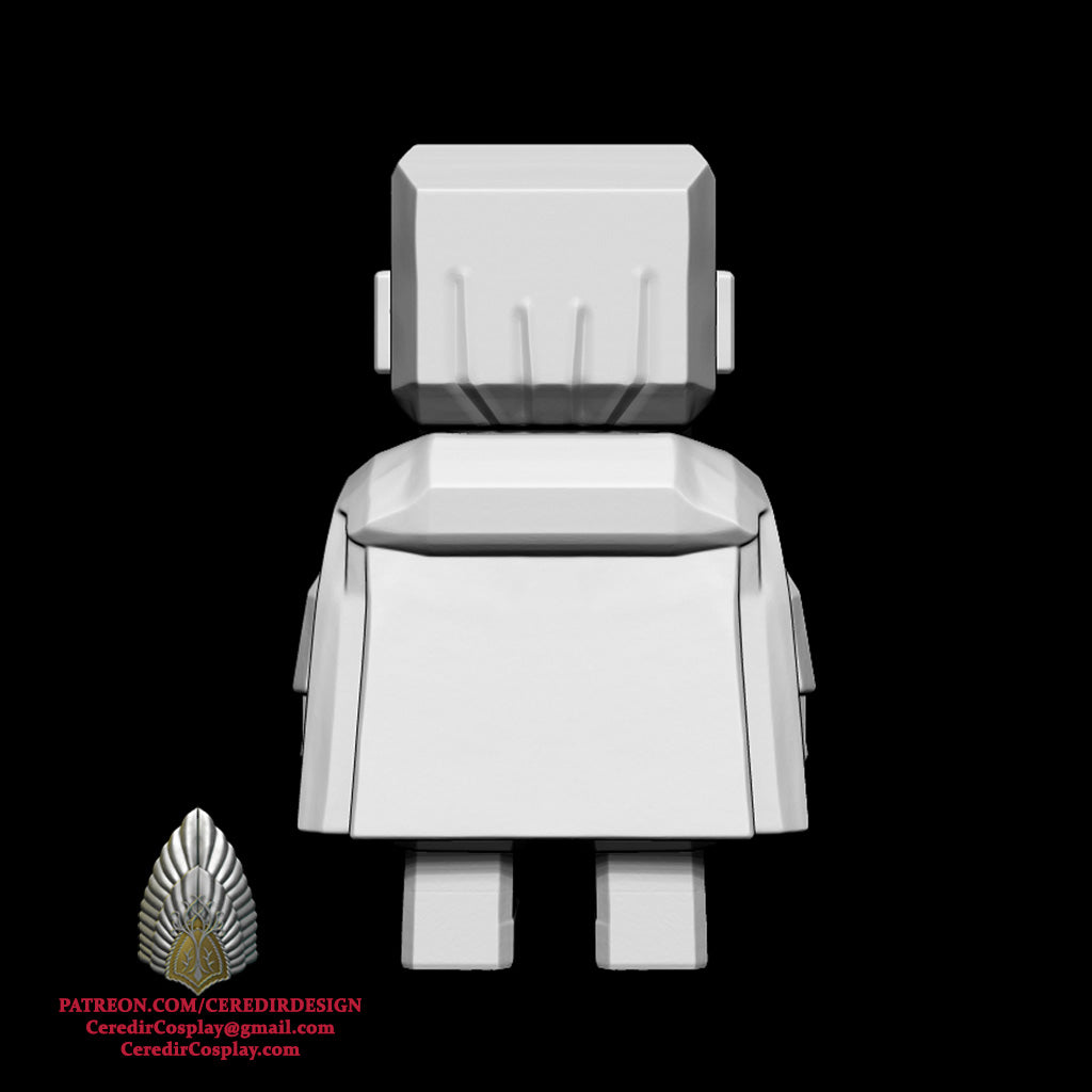 Frodo and Sam Mini fig Minecraft style lord of the rings 3D DIGITAL DOWNLOAD