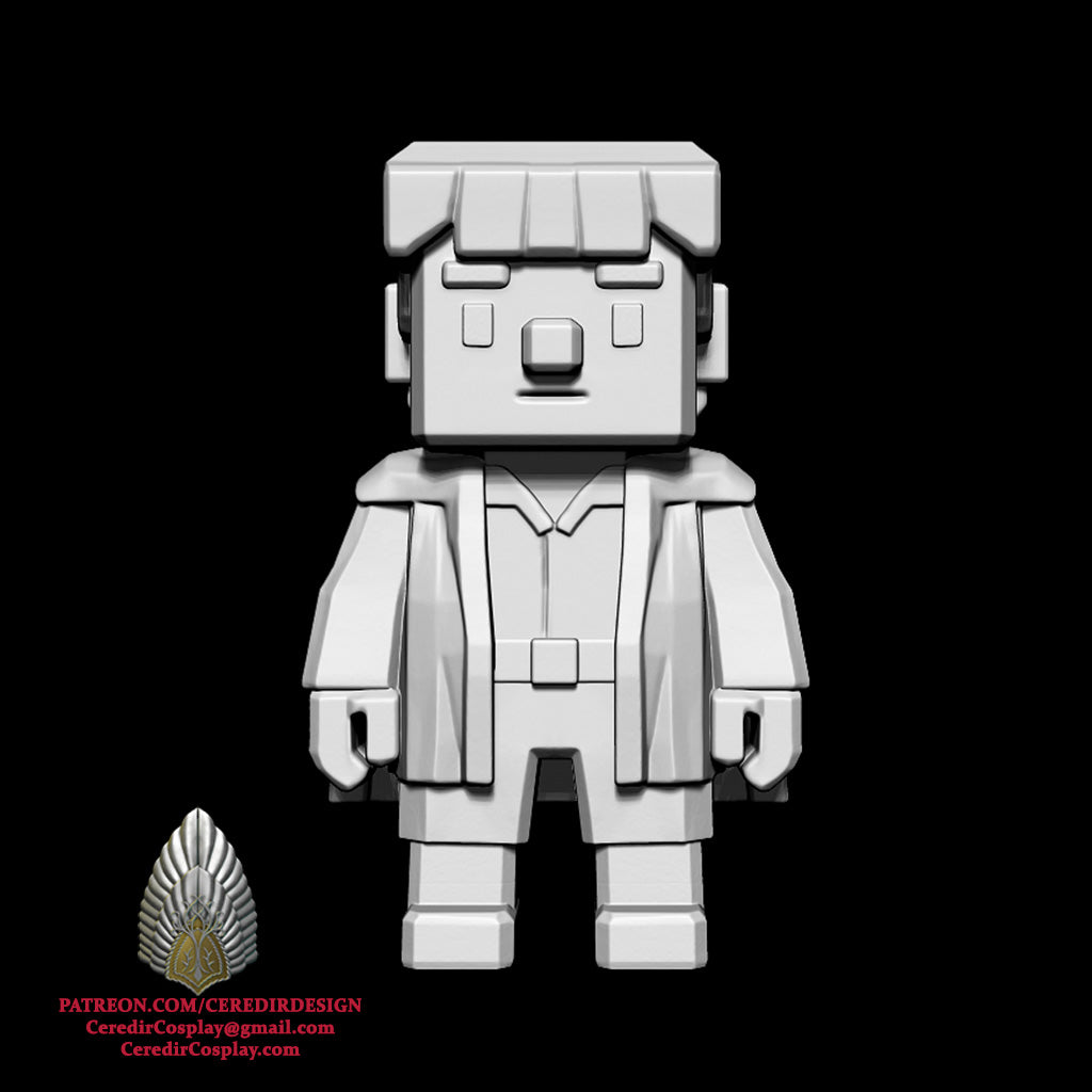 Frodo and Sam Mini fig Minecraft style lord of the rings 3D DIGITAL DOWNLOAD