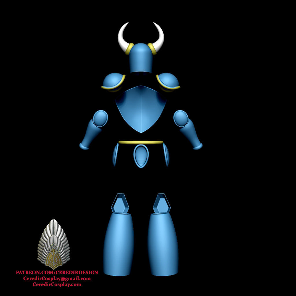 Shovel Knight Full Armour Set 3d Digital download