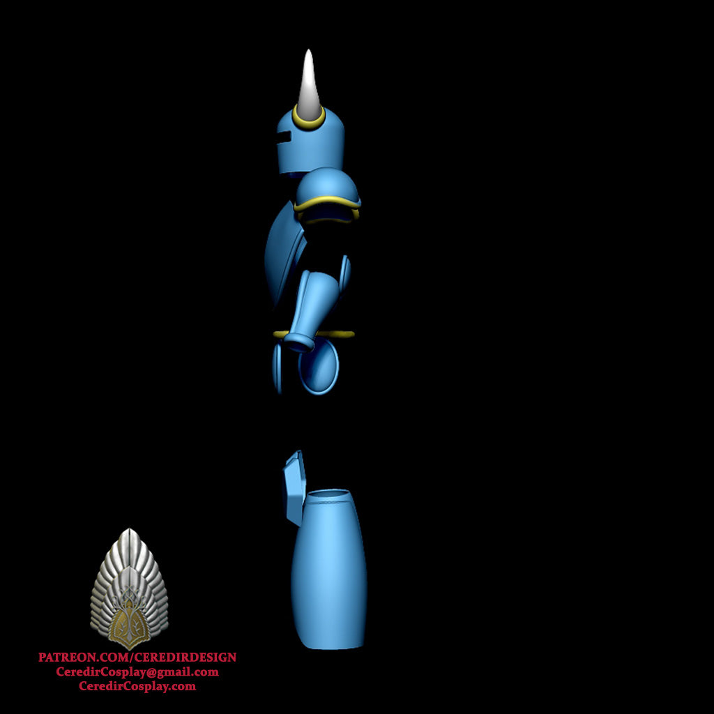 Shovel Knight Full Armour Set 3d Digital download