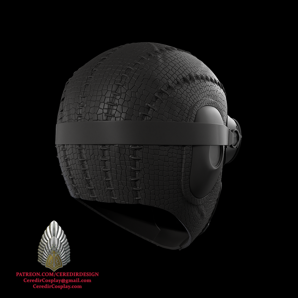 Spiderman Noir Face MAsk 3d digital download