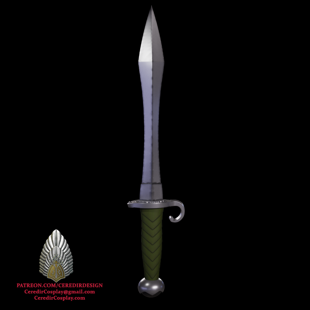 Animated Sting Sword lord of the rings 3D DIGITAL DOWNLOAD