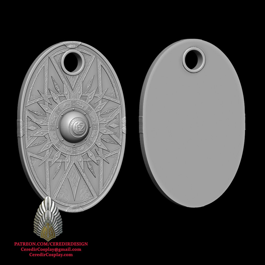 Theoden Earrings lord of the rings 3D DIGITAL DOWNLOAD