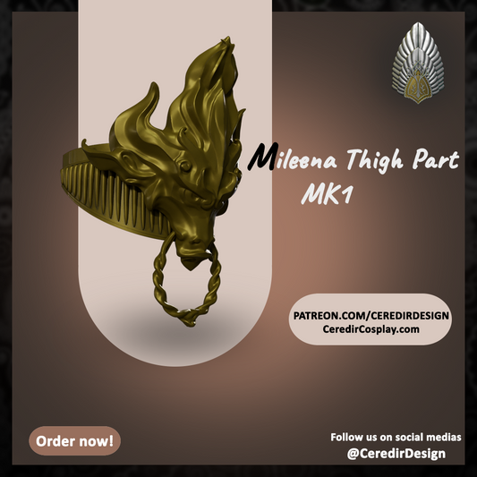 Mileena Thigh Piece Mortal Kombat 3d digital download