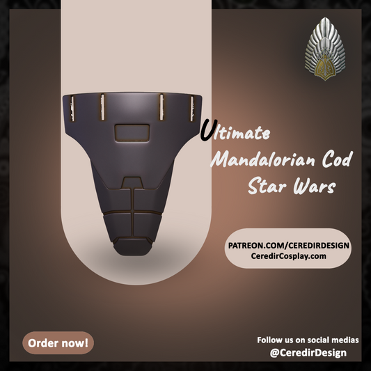 Mandalore the Ultimate Cod Plate Star Wars 3d digital dl