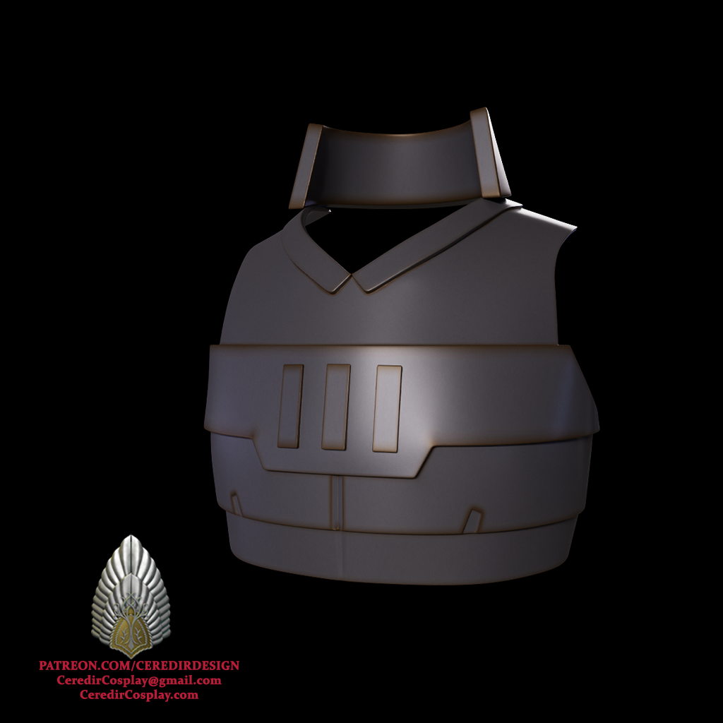Mandalore the Ultimate Chest Plate Star Wars 3d digital dl