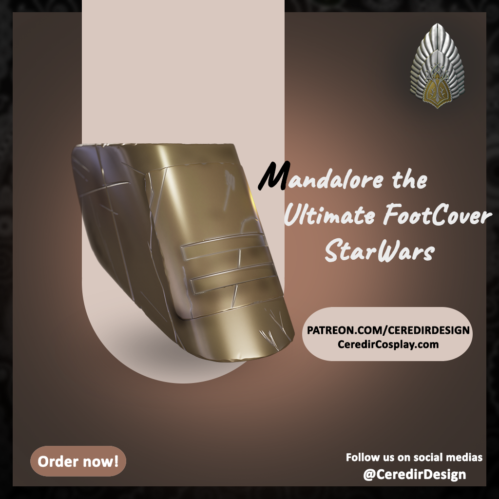 Mandalore the Ultimate foot Armor Star wars 3d digital download