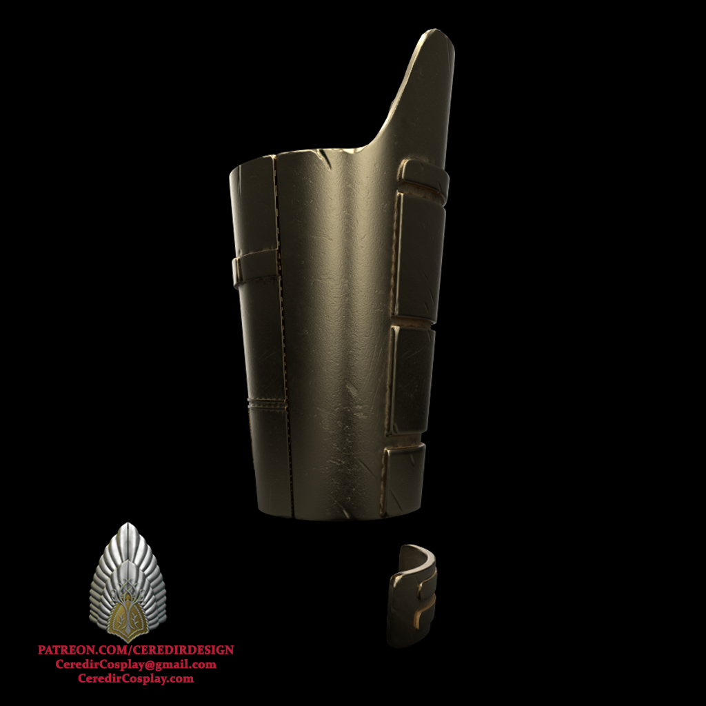 Mandalore the Ultimate forearm  star wars 3D digital dl