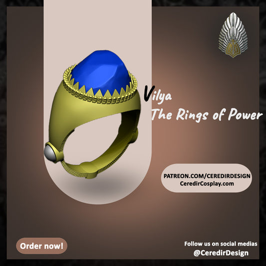 Vilya Ring of Power lord of the rings 3D DIGITAL DOWNLOAD