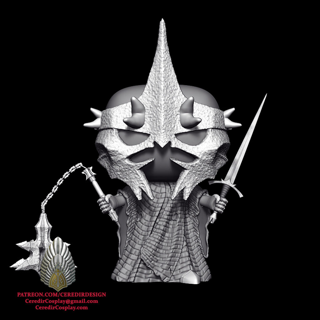 Witch King Funko inspired lord of the rings 3D DIGITAL DL