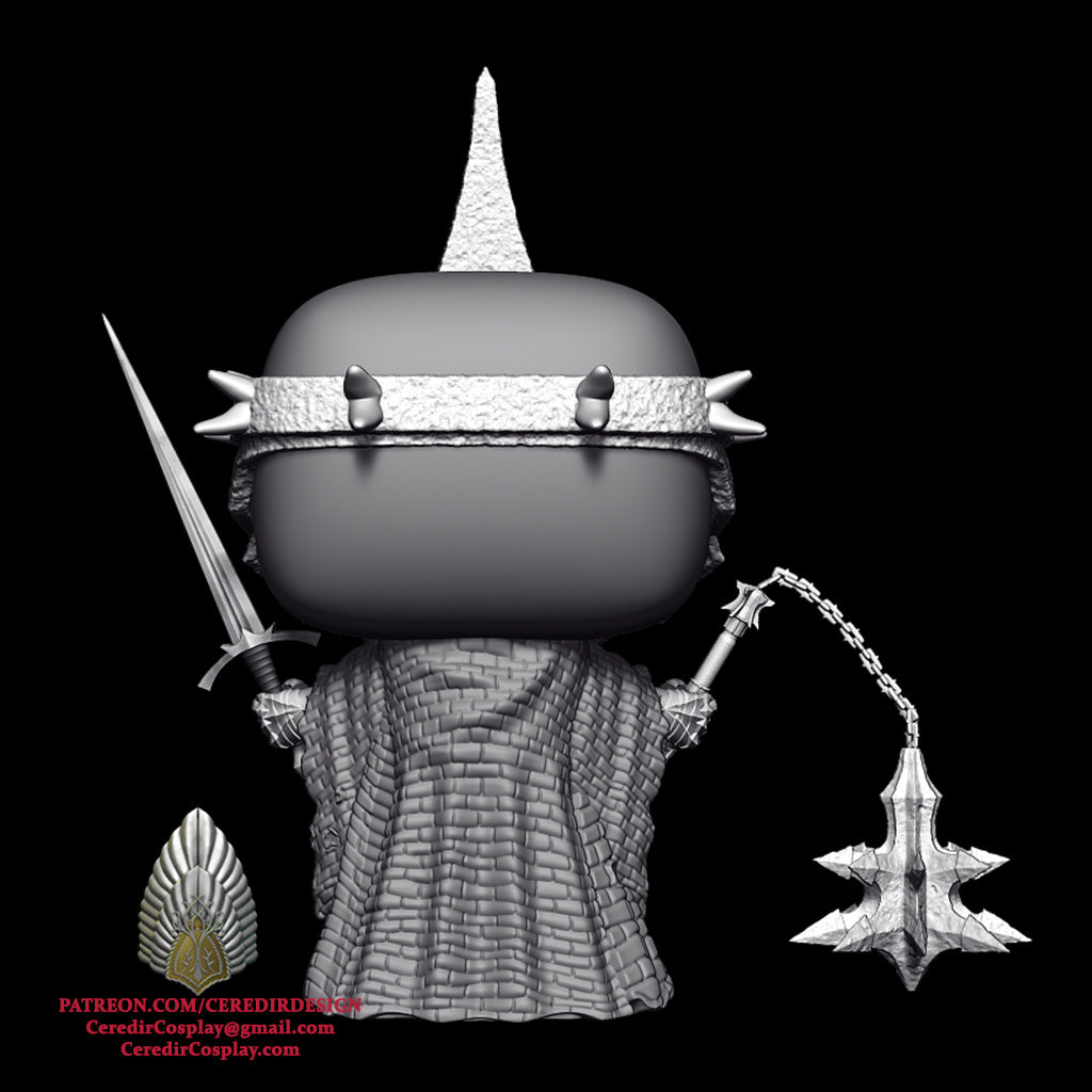 Witch King Funko inspired lord of the rings 3D DIGITAL DL
