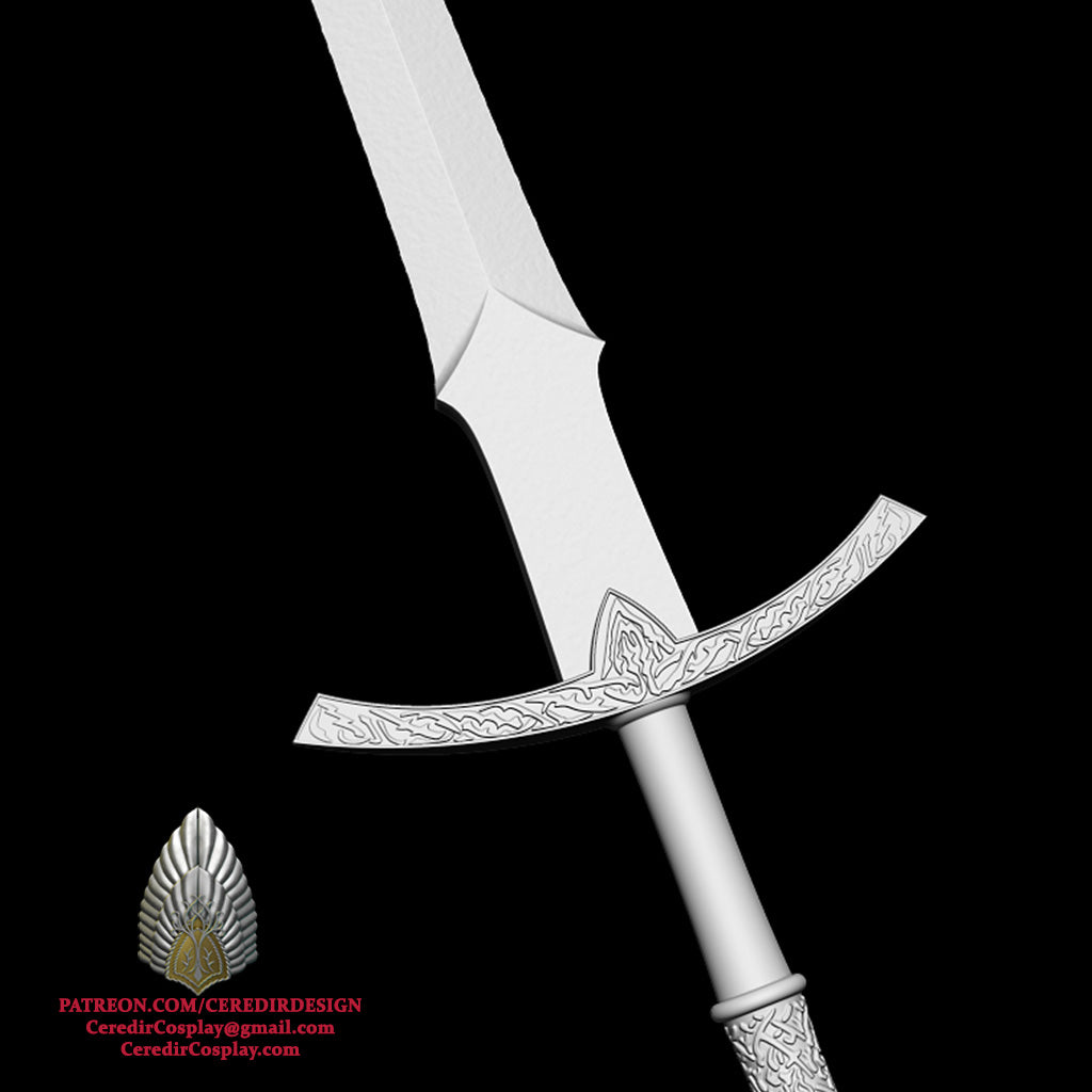 Witch King Sword lord of the rings 3D DIGITAL DOWNLOAD