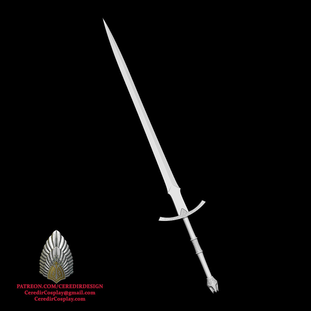 Witch King Sword lord of the rings 3D DIGITAL DOWNLOAD