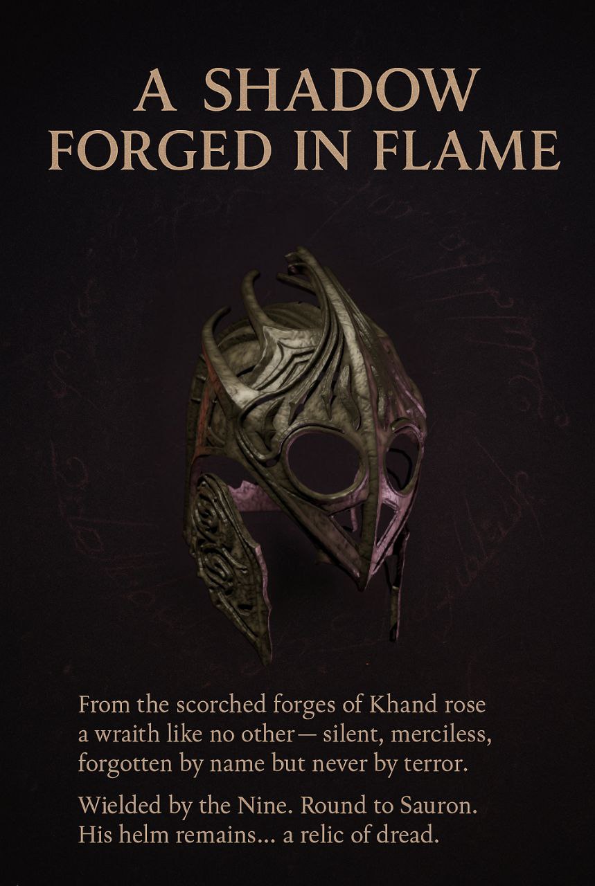 Nazgul Helmet of Khand lord of the rings 3D DIGITAL DOWNLOAD