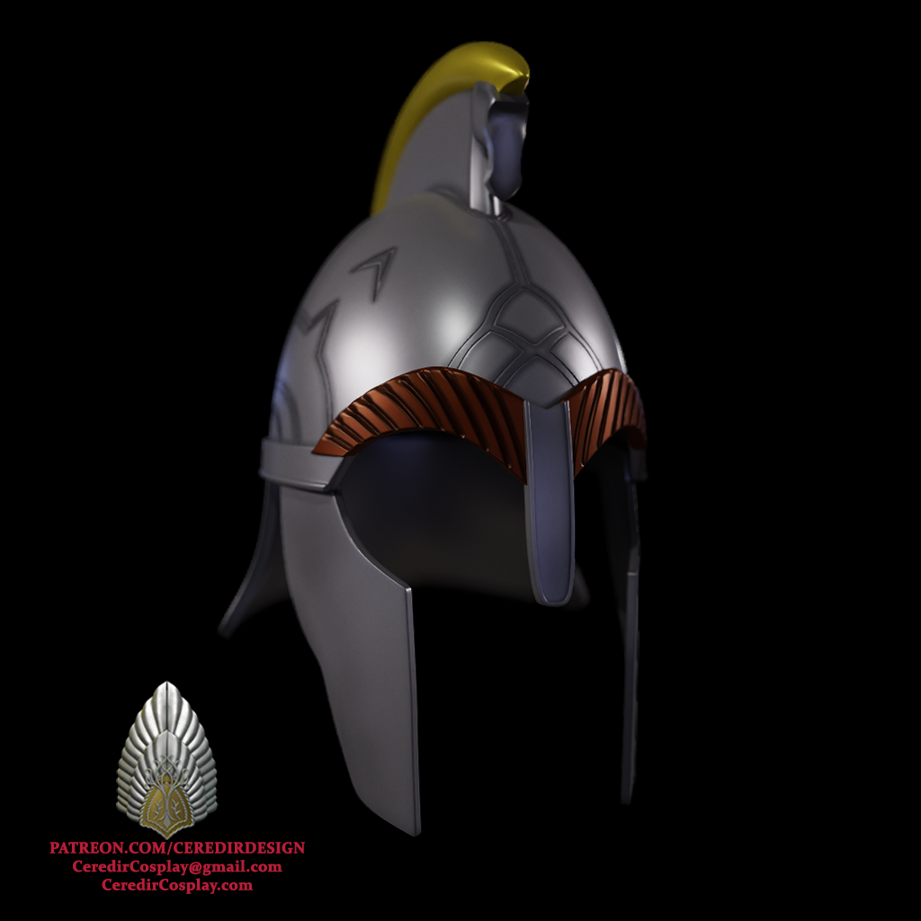 Haleth Rohan Helmet lord of the rings 3d digital download