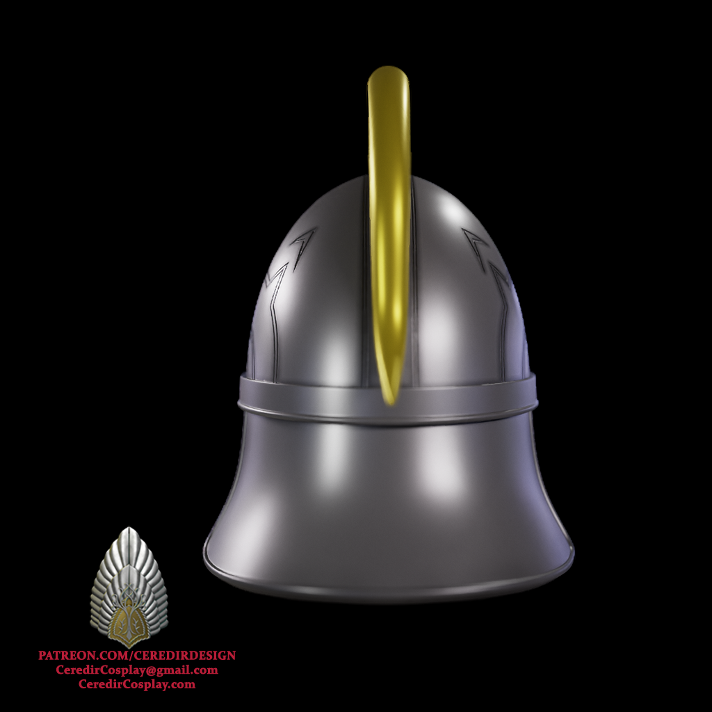 Haleth Rohan Helmet lord of the rings 3d digital download
