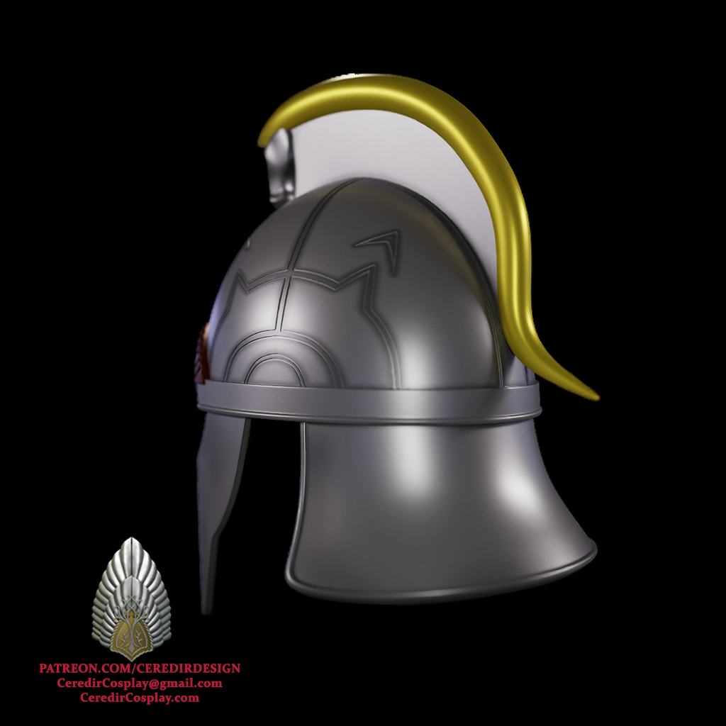 Haleth Rohan Helmet lord of the rings 3d digital download