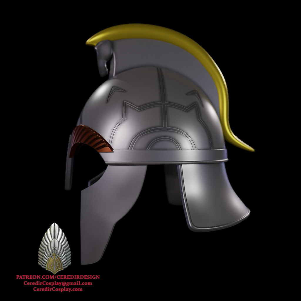 Haleth Rohan Helmet lord of the rings 3d digital download